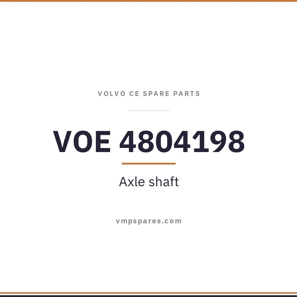 VOE 4804198 – Axle shaft