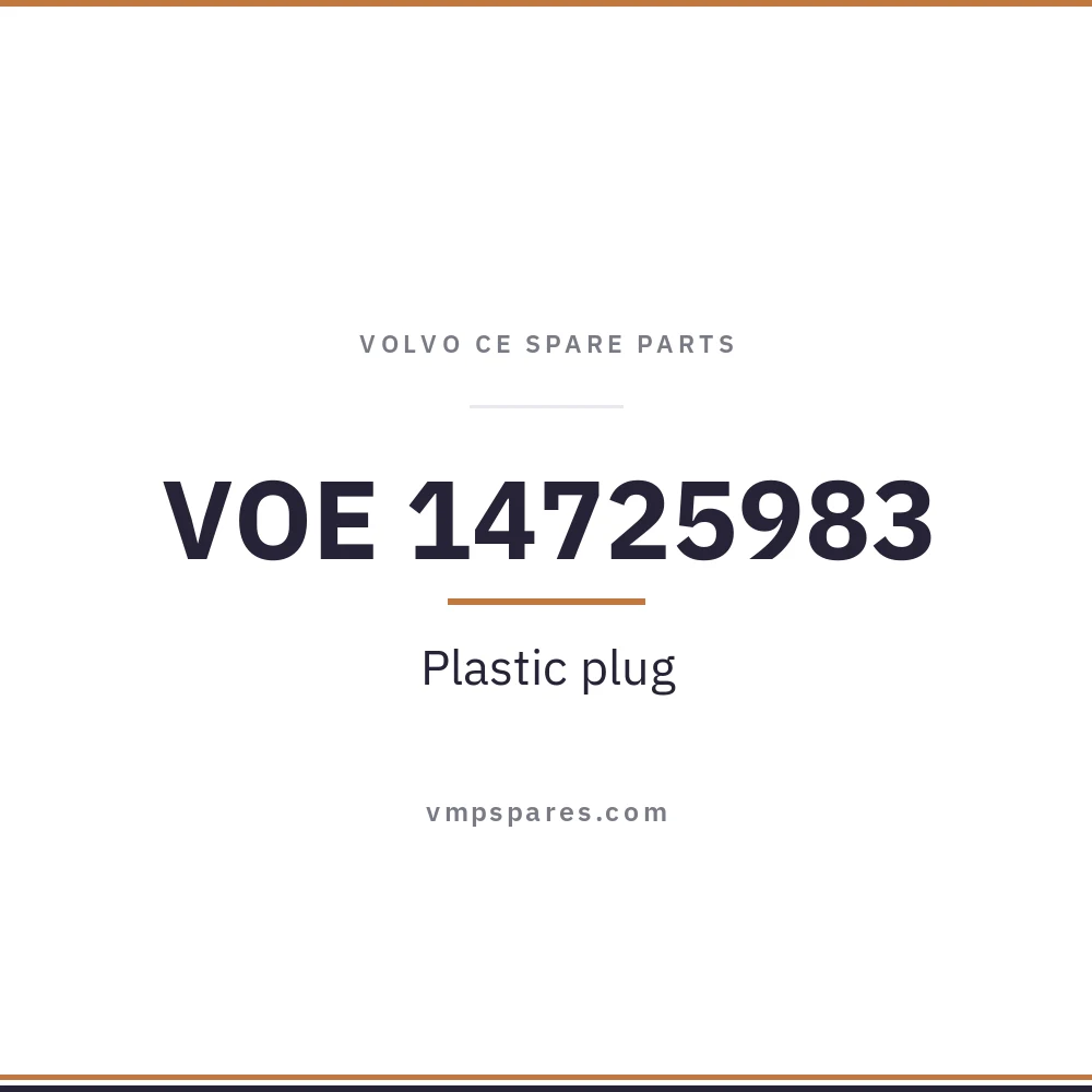VOE 14725983 – Plastic plug