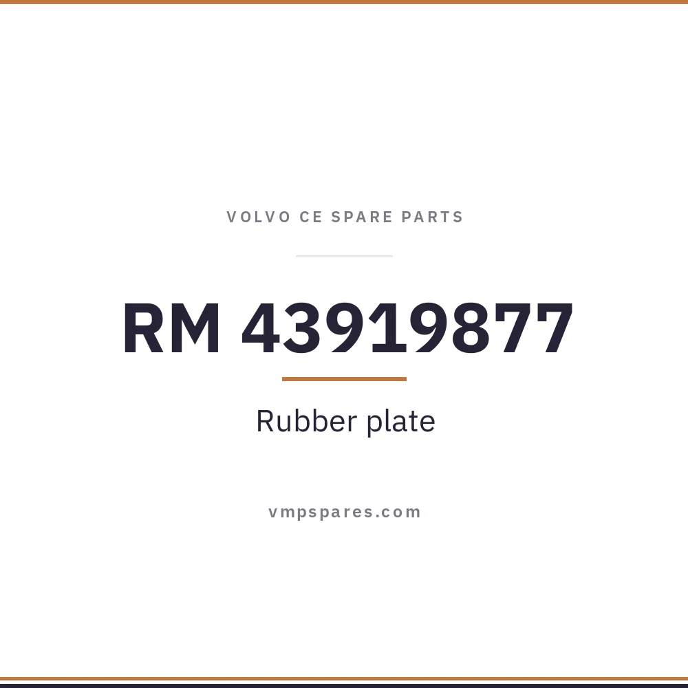 RM 43919877 – Rubber plate