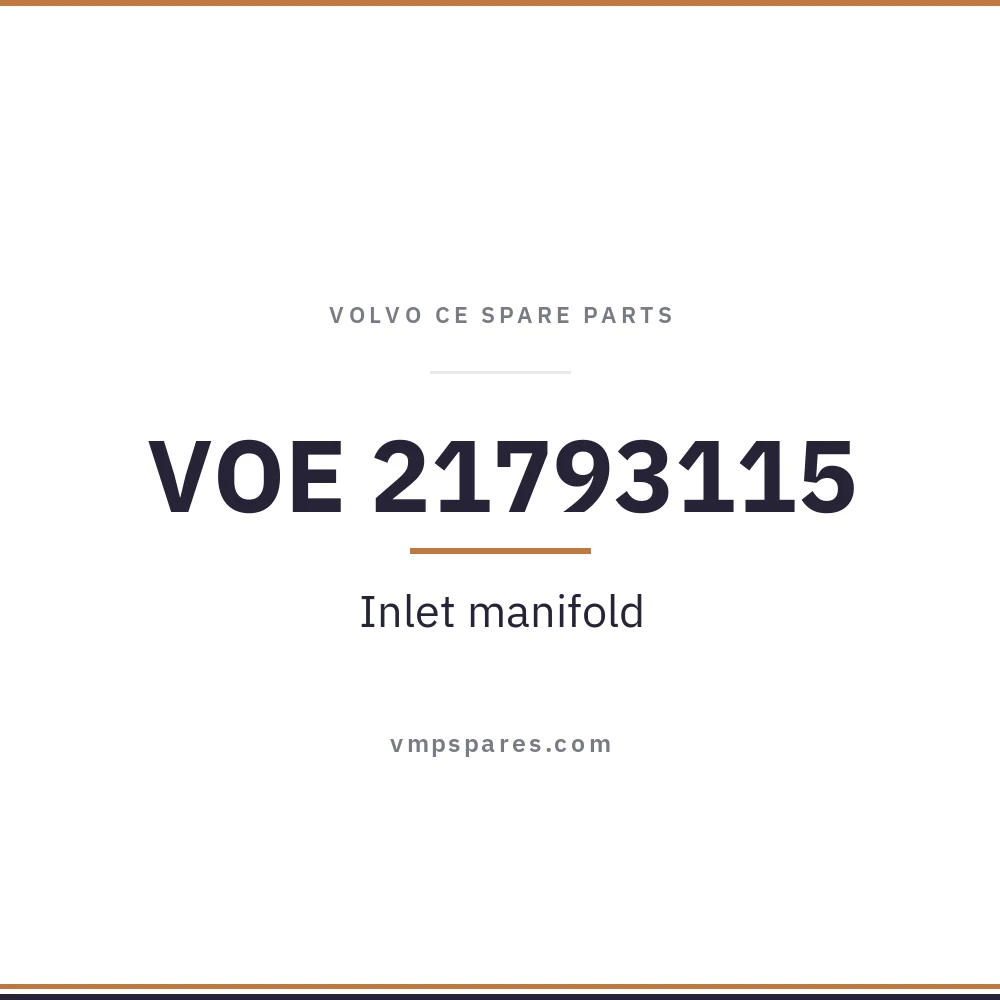 VOE 21793115 – Inlet manifold