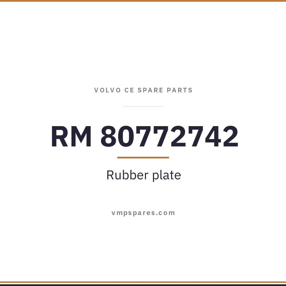 RM 80772742 – Rubber plate