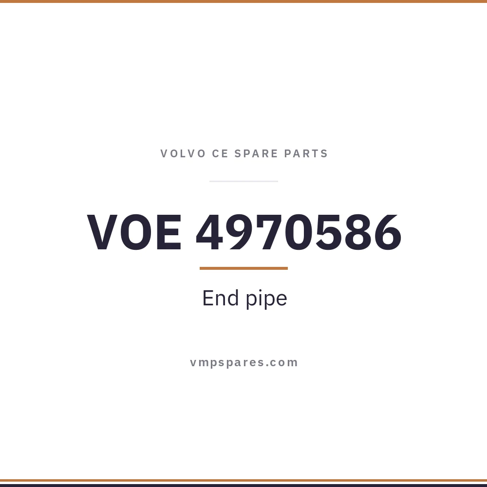 VOE 4970586 – End pipe