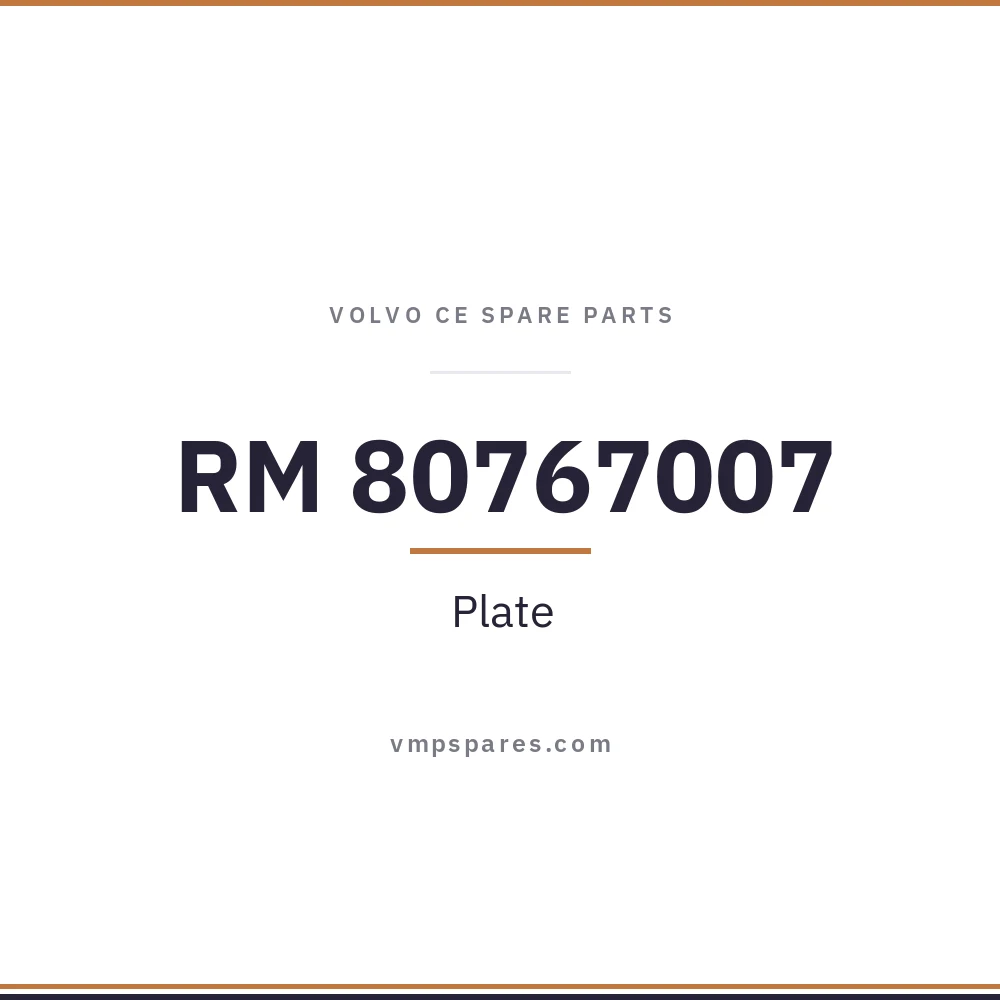 RM 80767007 – Plate