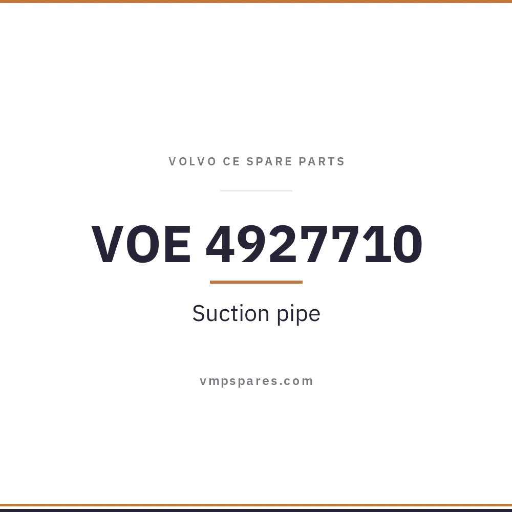 VOE 4927710 – Suction pipe