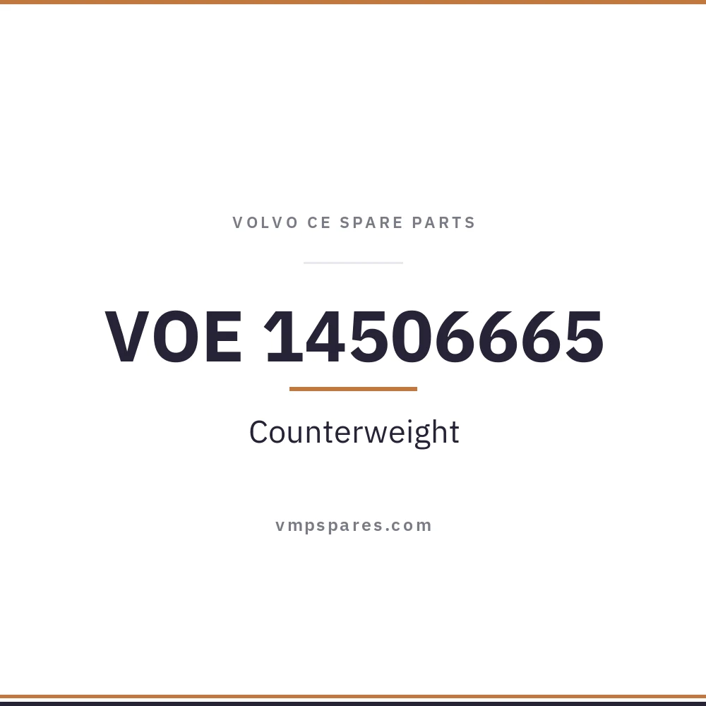 VOE 14506665 – Counterweight