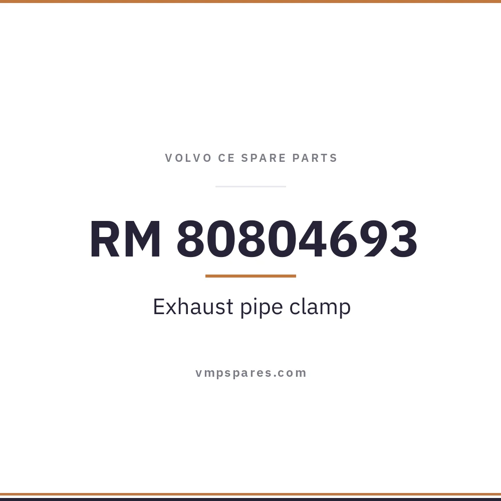 RM 80804693 – Exhaust pipe clamp