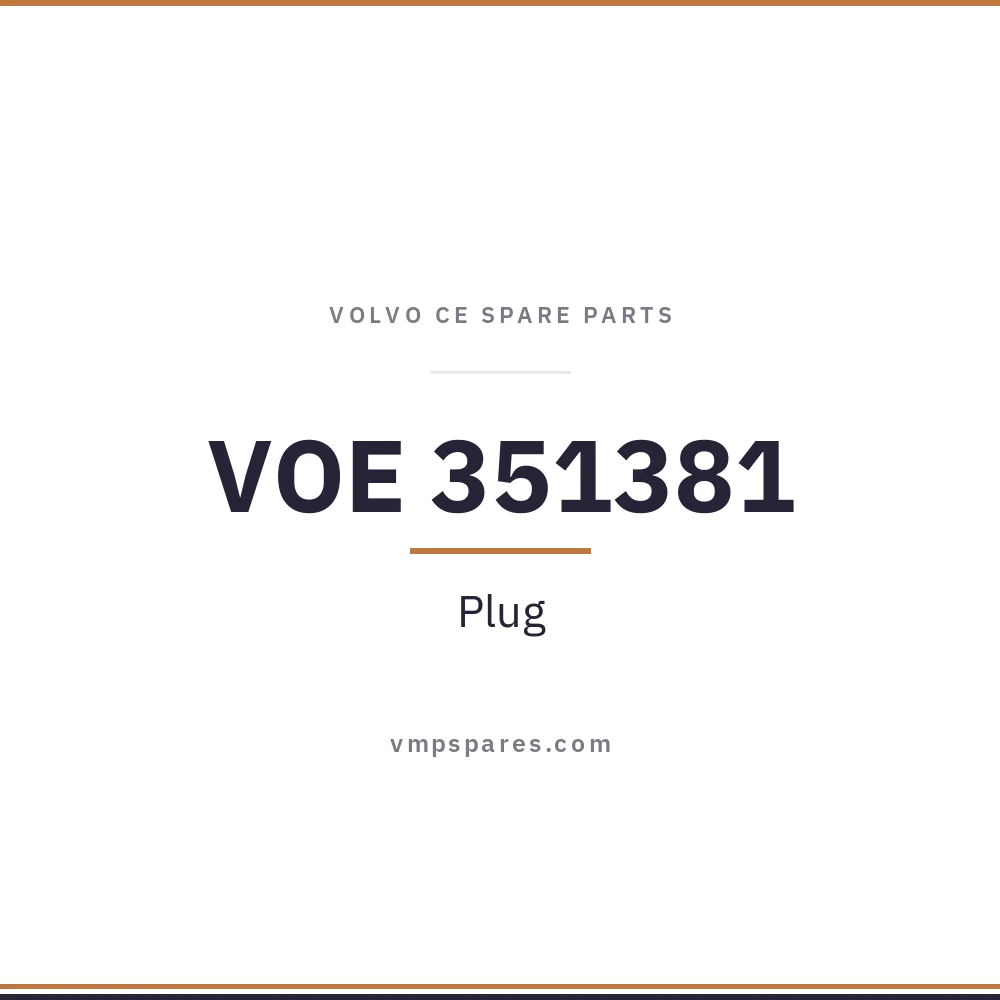 VOE 351381 – Plug