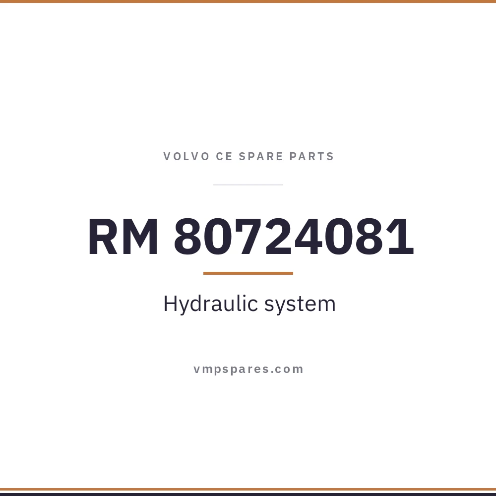 RM 80724081 – Hydraulic system