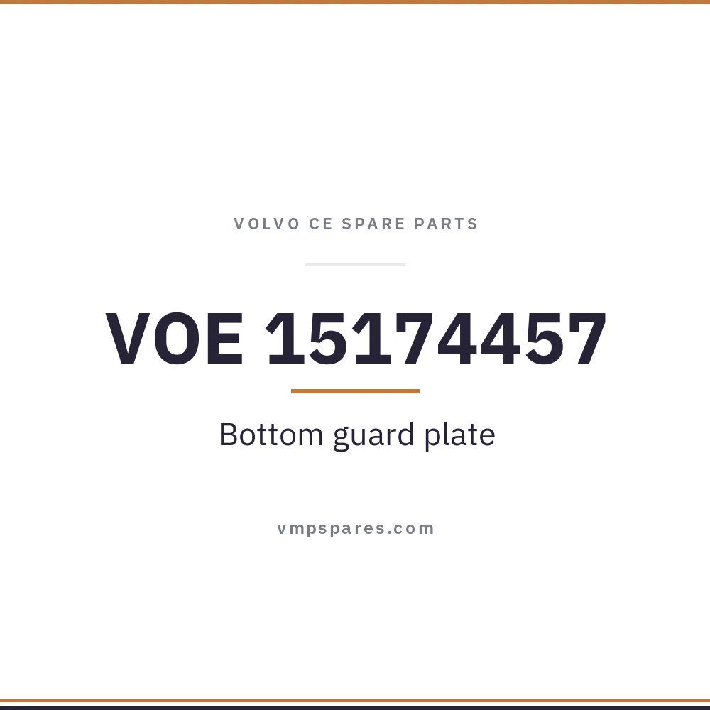 VOE 15174457 – Bottom guard plate