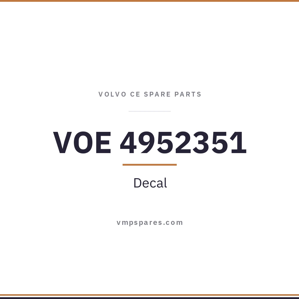 VOE 4952351 – Decal