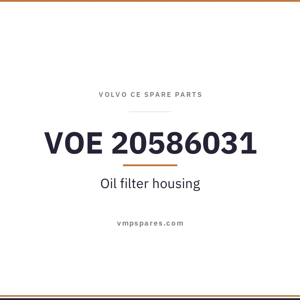 VOE 20586031 – Oil filter housing