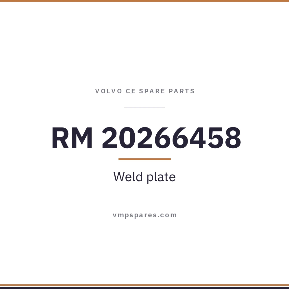 RM 20266458 – Weld plate