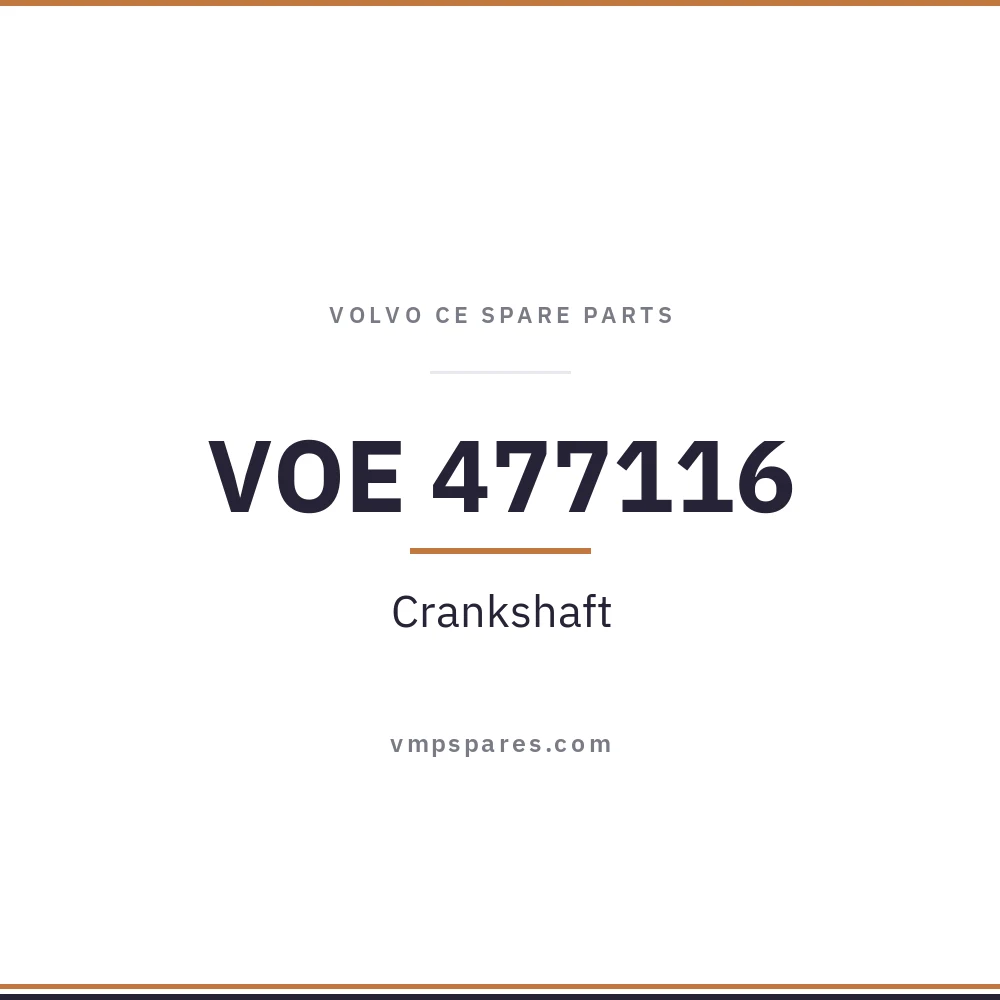 VOE 477116 – Crankshaft