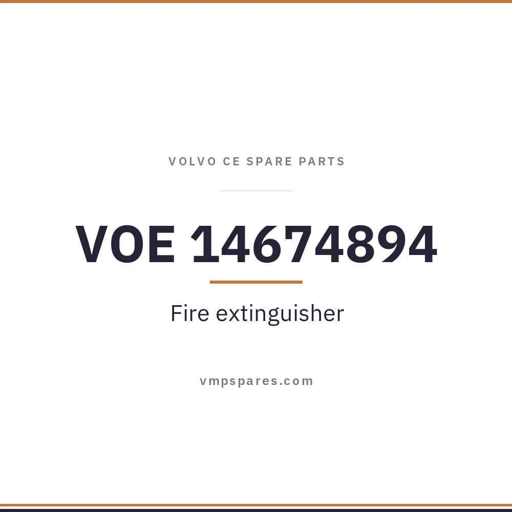 VOE 14674894 – Fire extinguisher