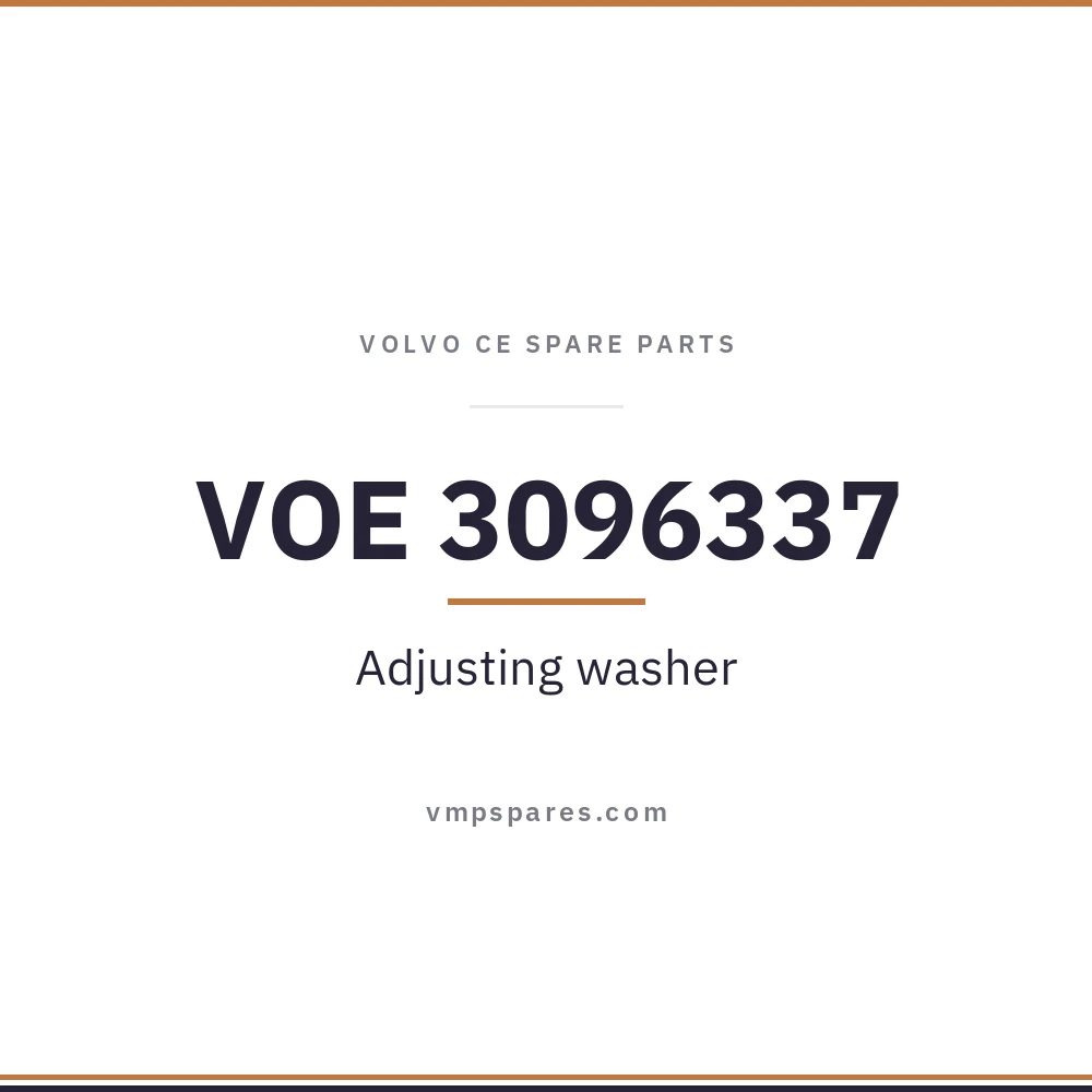 VOE 3096337 – Adjusting washer
