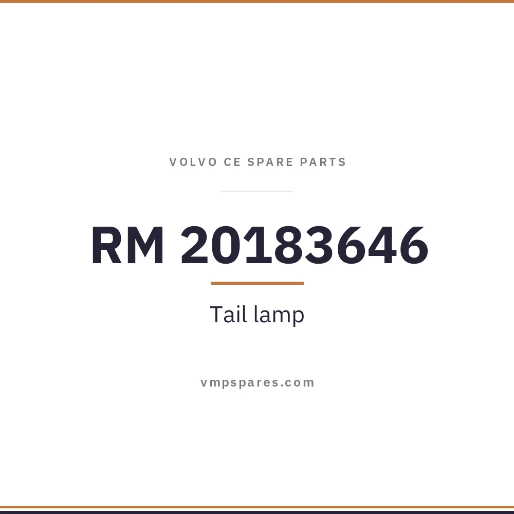 RM 20183646 – Tail lamp