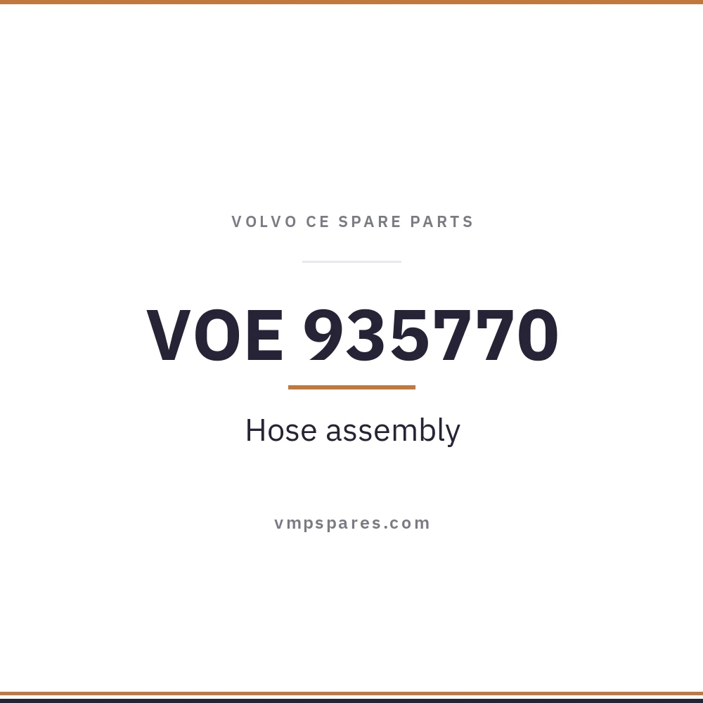 VOE 935770 – Hose assembly