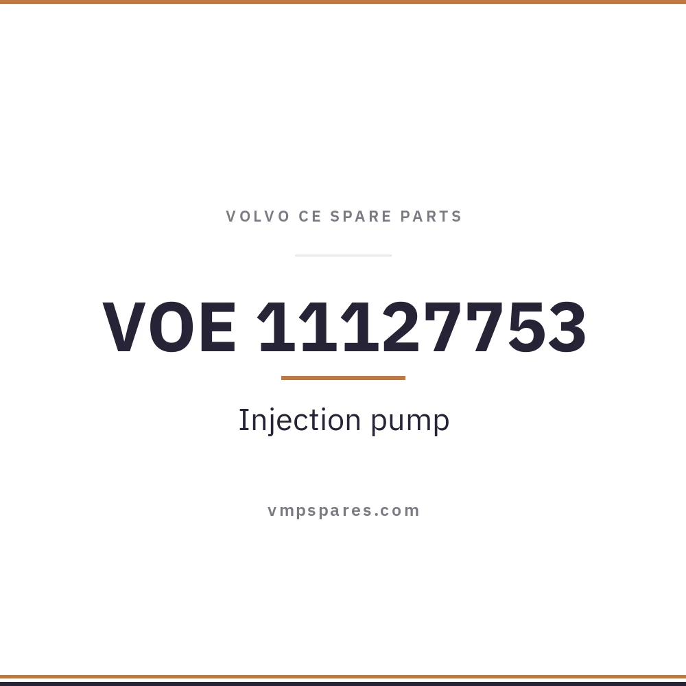 VOE 11127753 – Injection pump