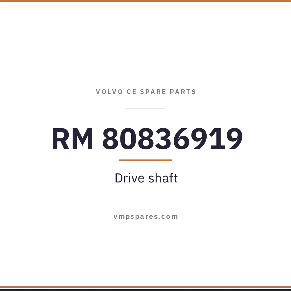 RM 80836919 – Drive shaft