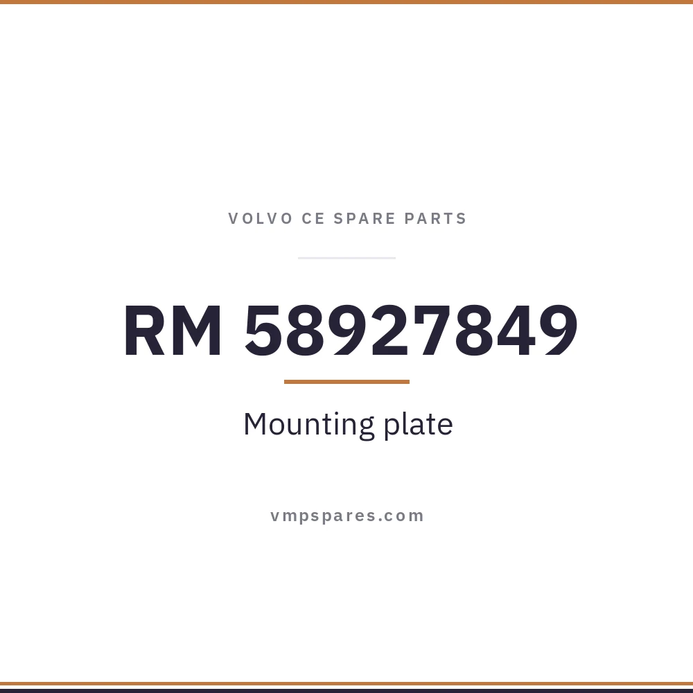 RM 58927849 – Mounting plate