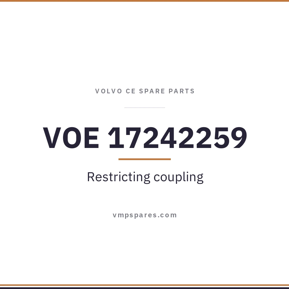 VOE 17242259 – Restricting coupling