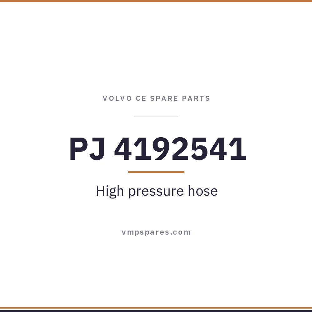PJ 4192541 – High pressure hose