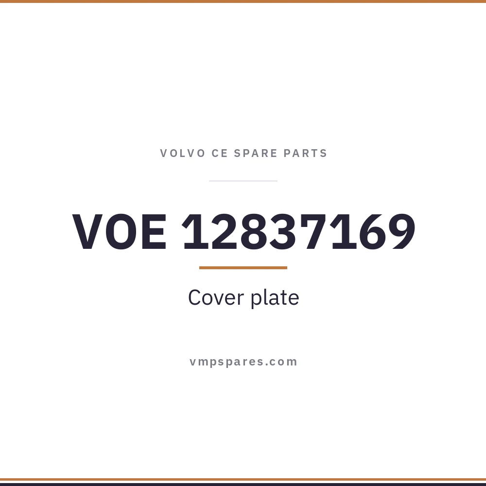 VOE 12837169 – Cover plate