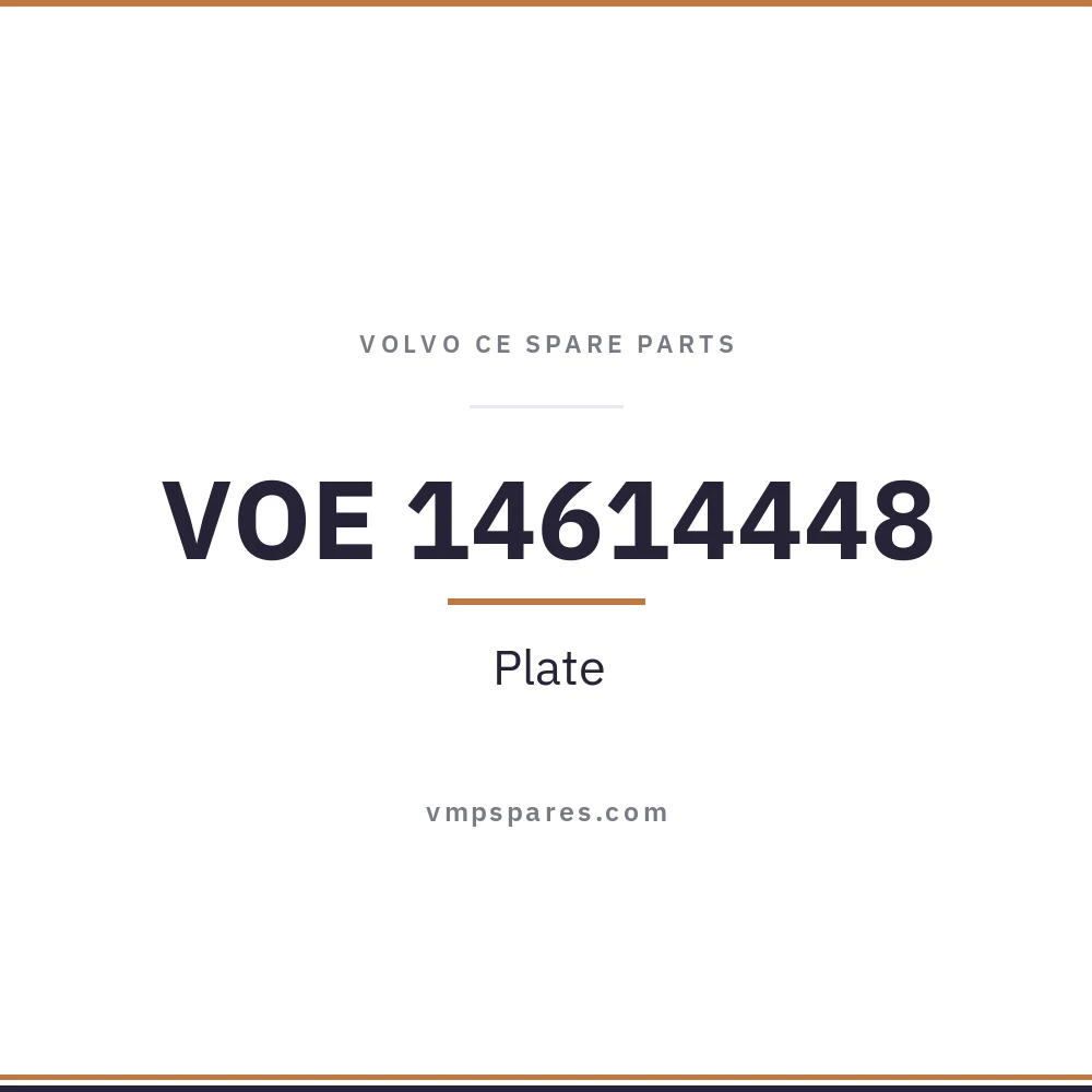 VOE 14614448 – Plate