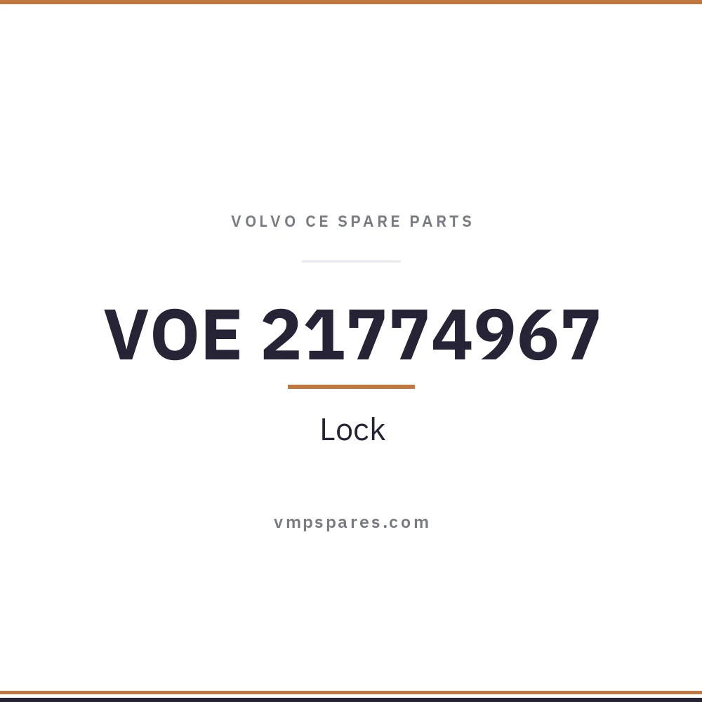 VOE 21774967 – Lock