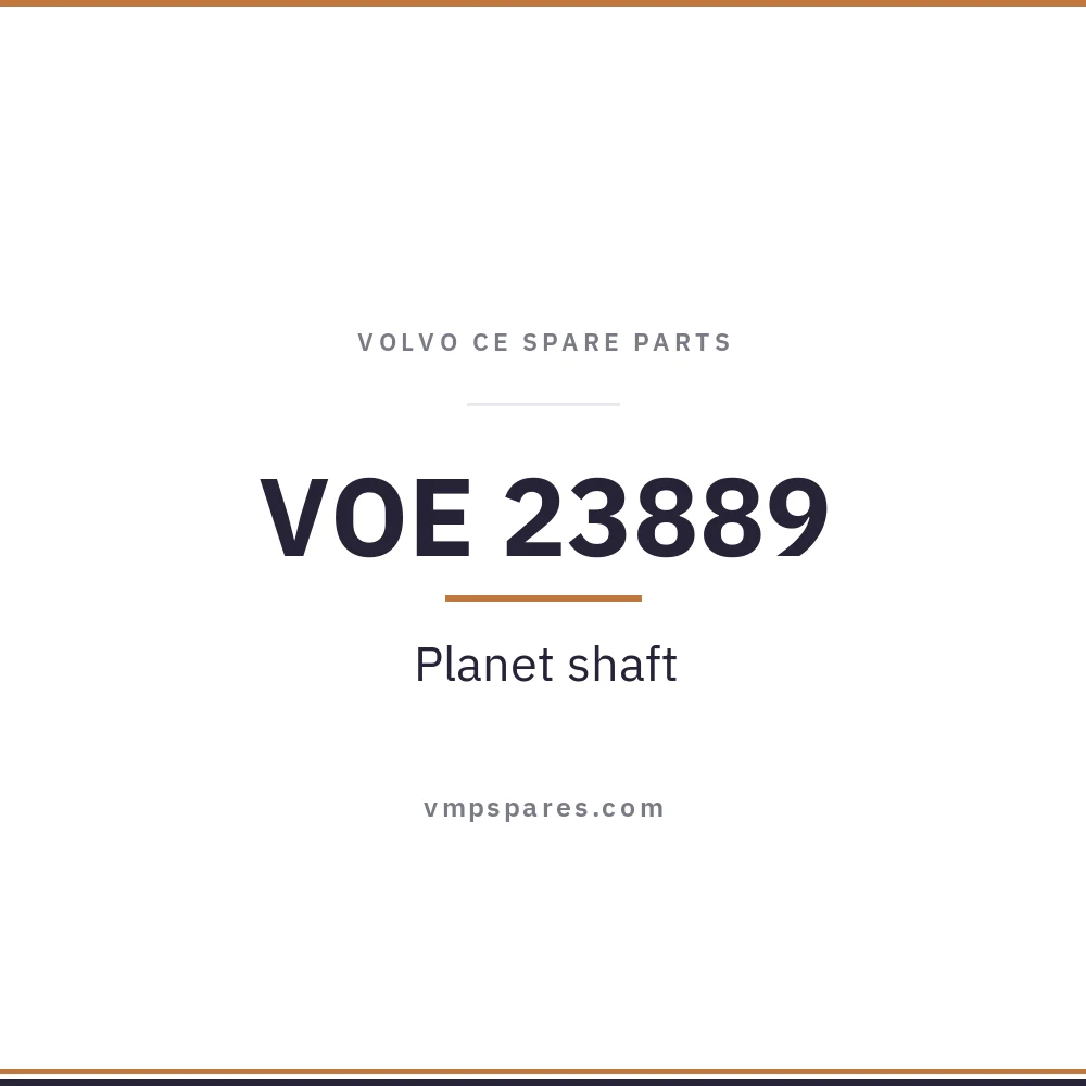 VOE 23889 – Planet shaft