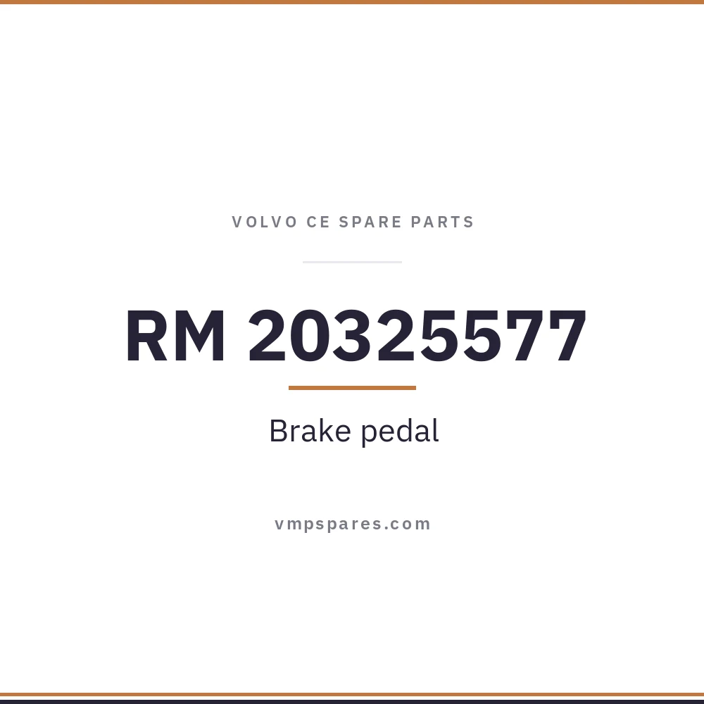 RM 20325577 – Brake pedal