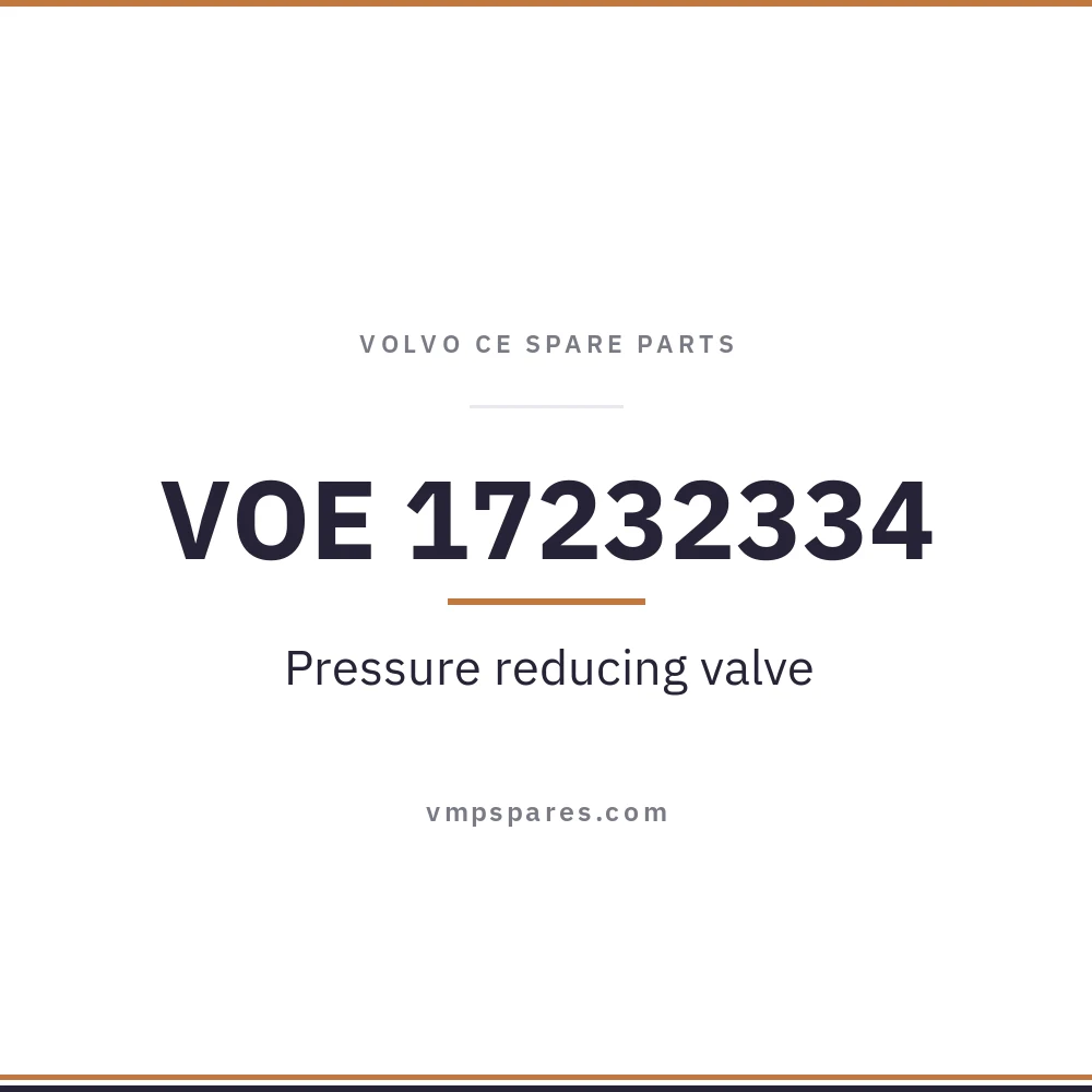 VOE 17232334 – Pressure reducing valve