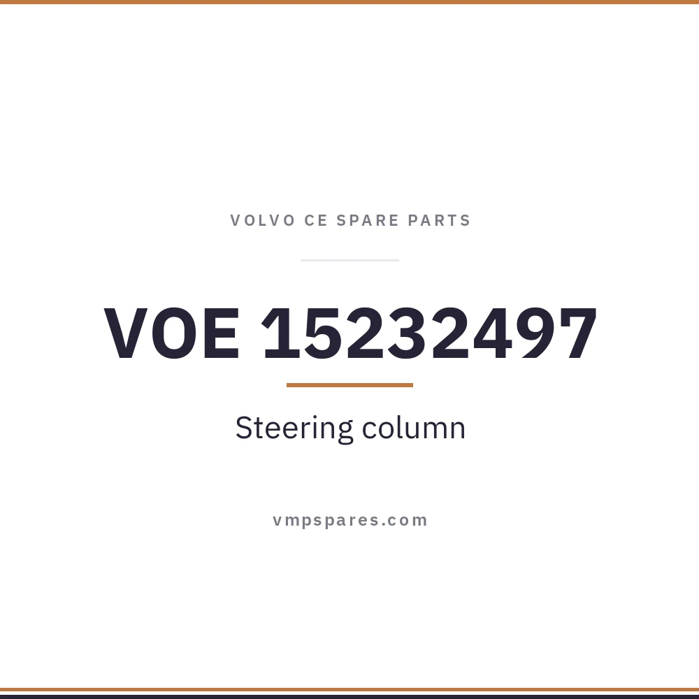 VOE 15232497 – Steering column