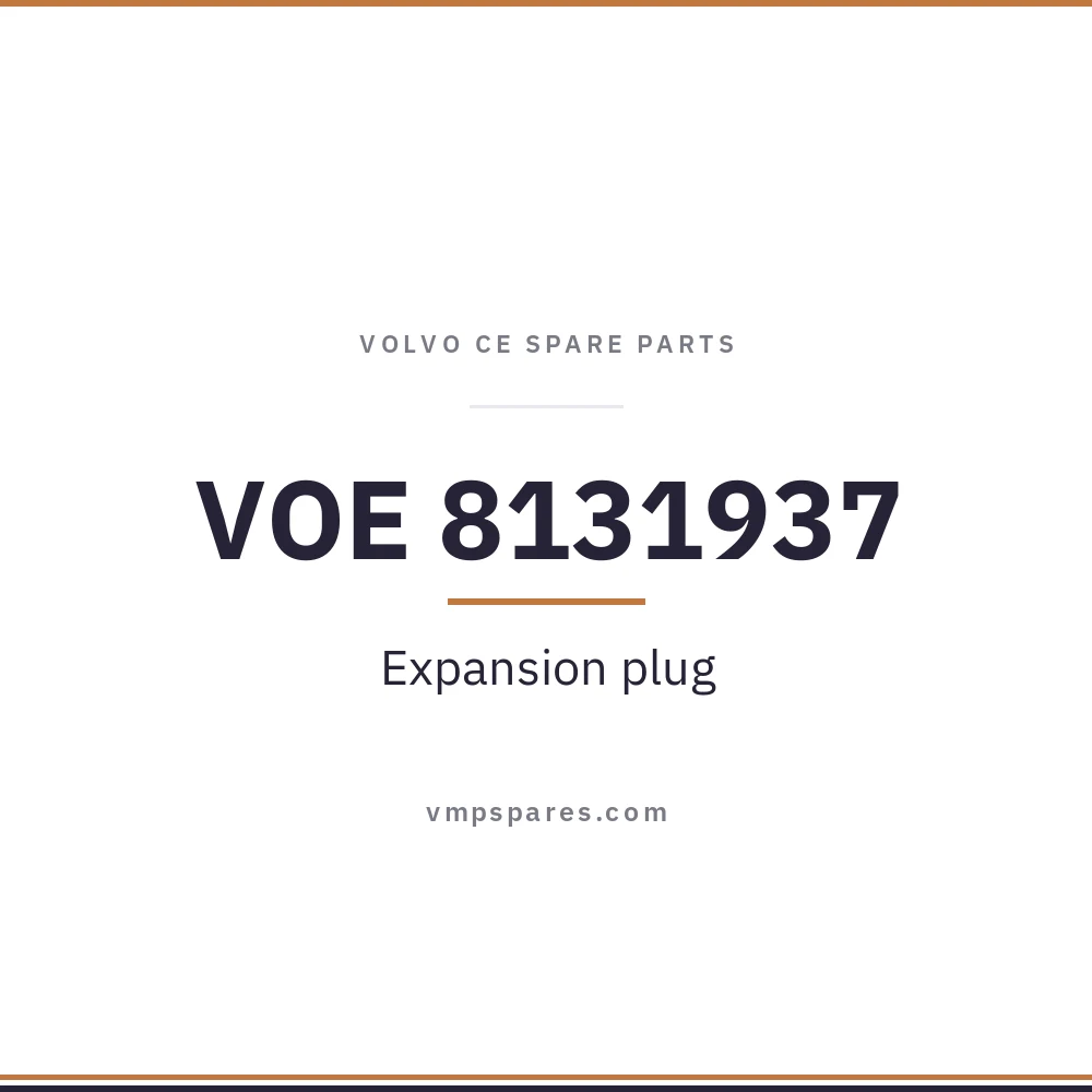 VOE 8131937 – Expansion plug