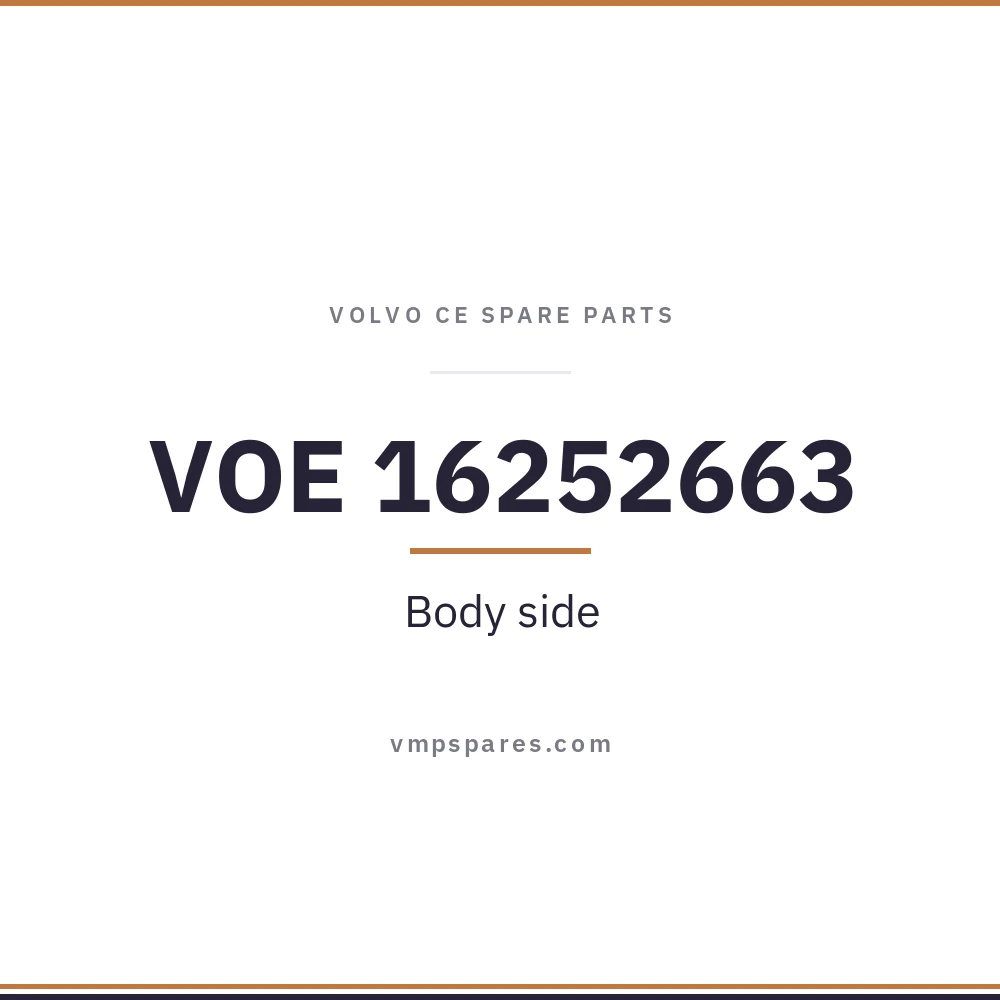 VOE 16252663 – Body side