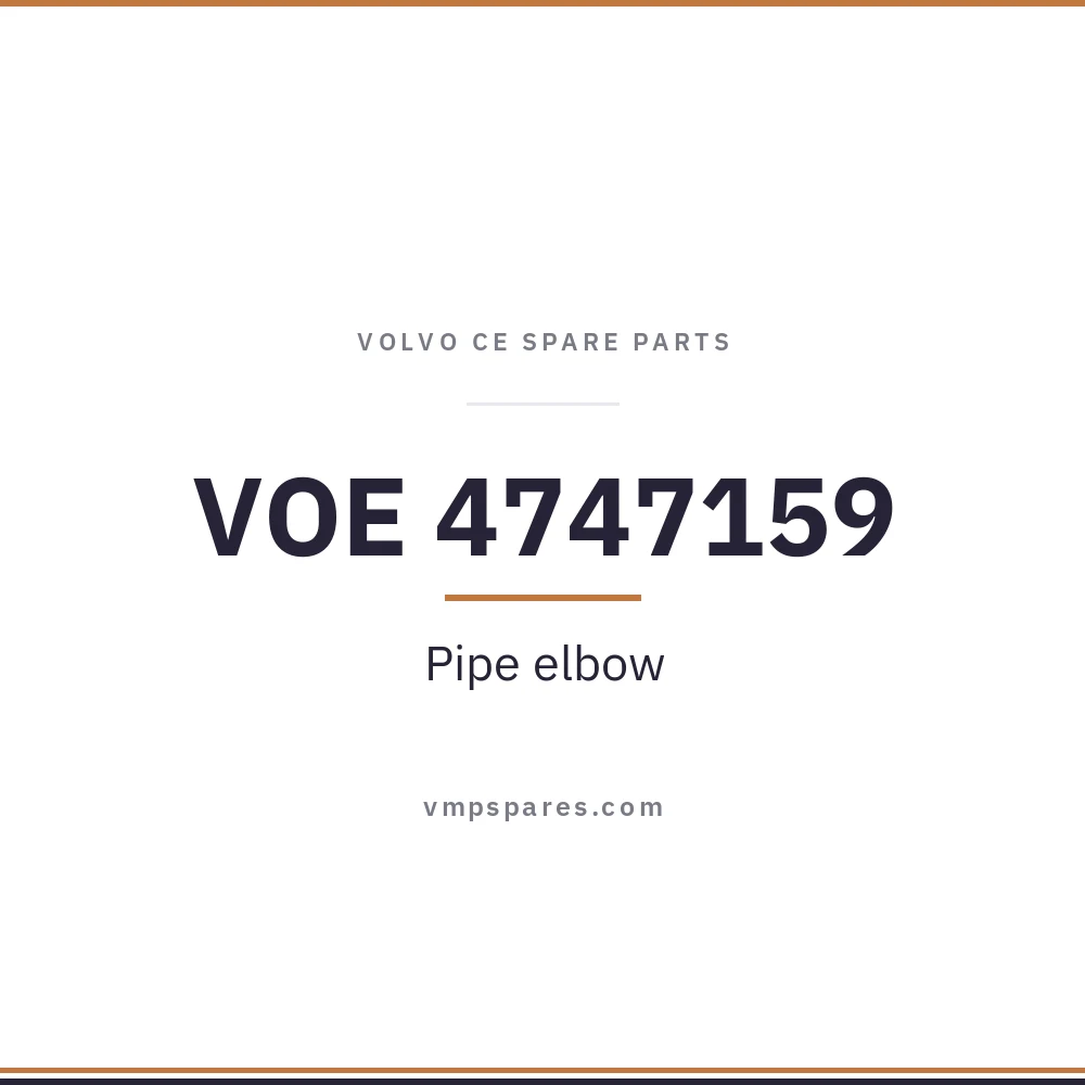 VOE 4747159 – Pipe elbow