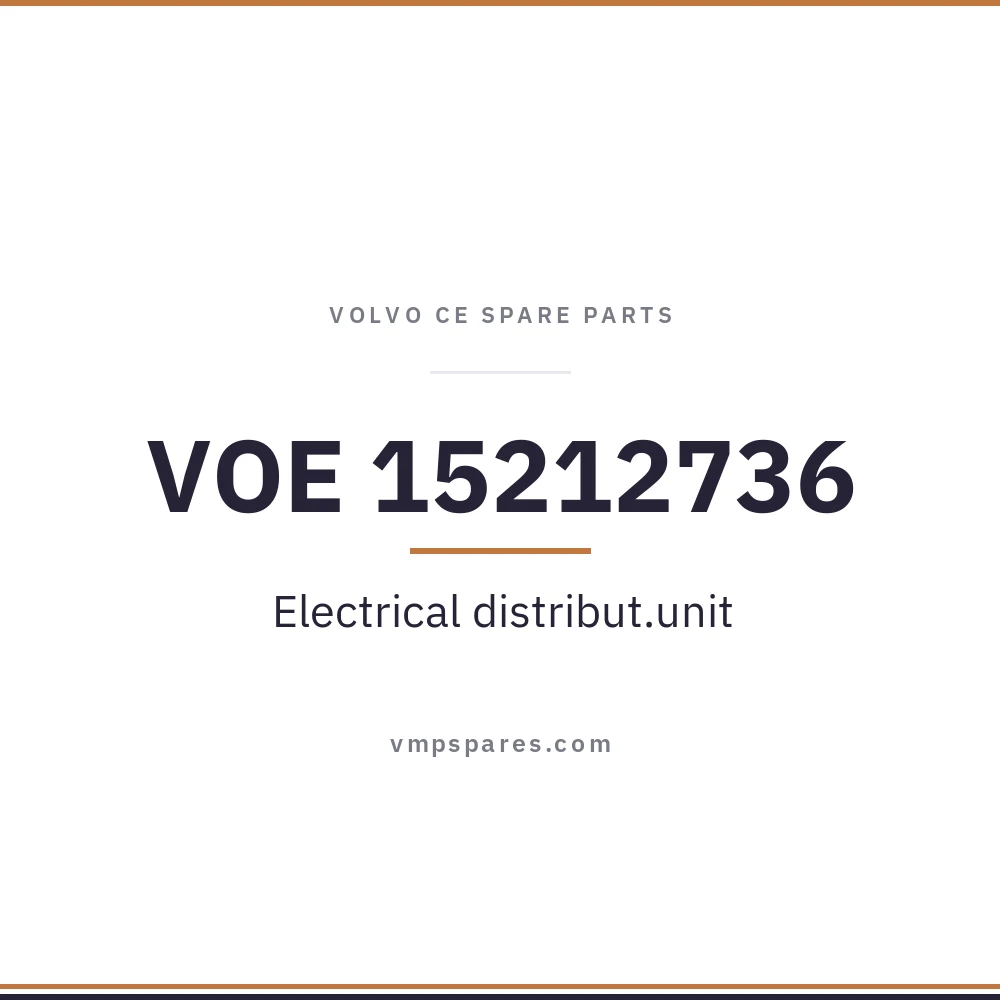 VOE 15212736 – Electrical distribut.unit