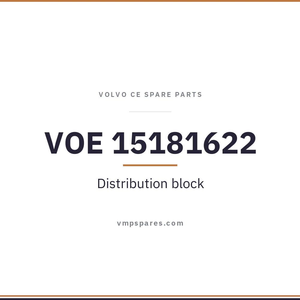 VOE 15181622 – Distribution block