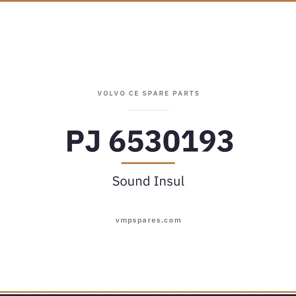 PJ 6530193 – Sound Insul