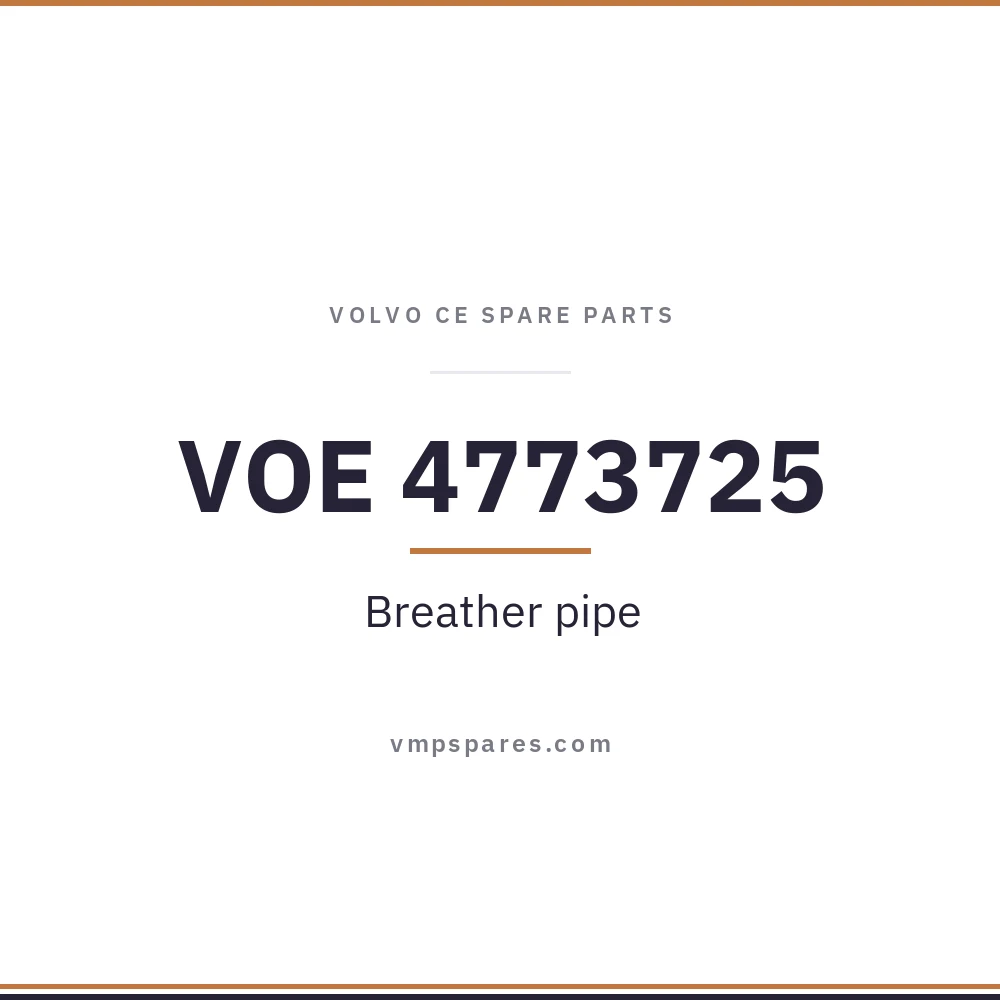 VOE 4773725 – Breather pipe