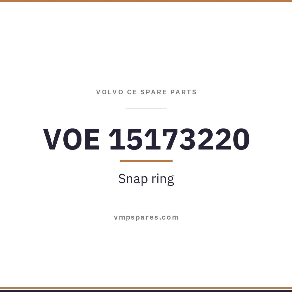 VOE 15173220 – Snap ring