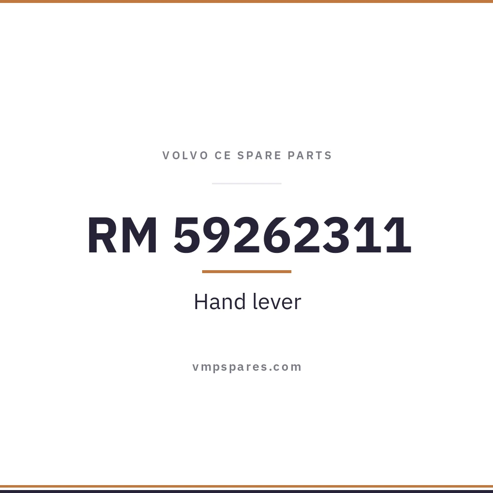 RM 59262311 – Hand lever