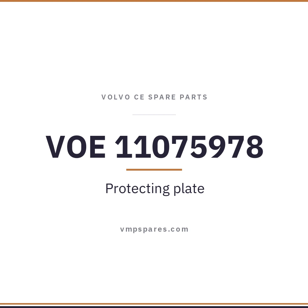 VOE 11075978 – Protecting plate