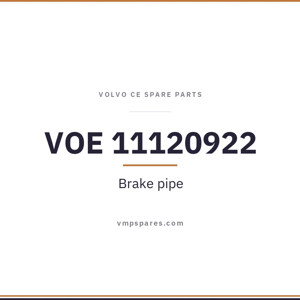 VOE 11120922 – Brake pipe