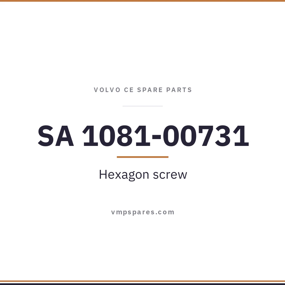 SA 1081-00731 – Hexagon screw