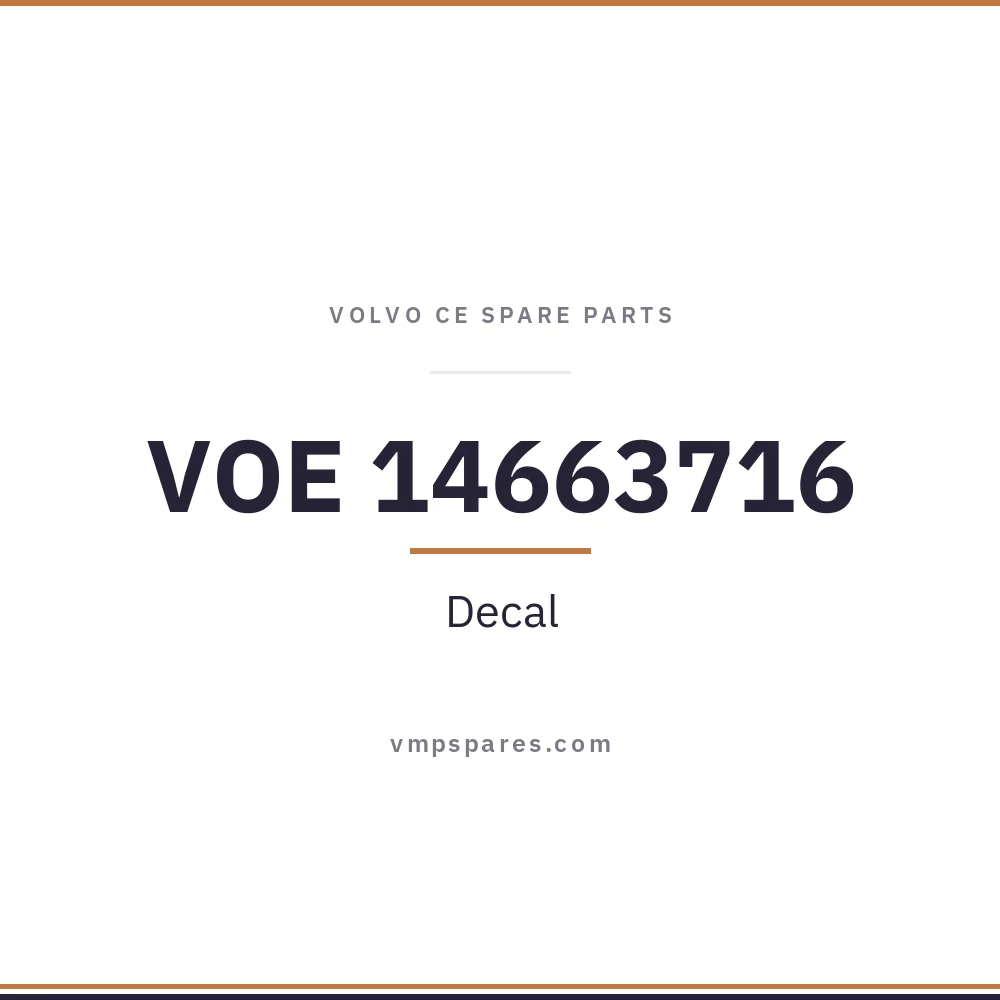 VOE 14663716 – Decal