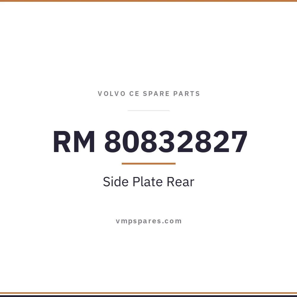 RM 80832827 – Side Plate Rear