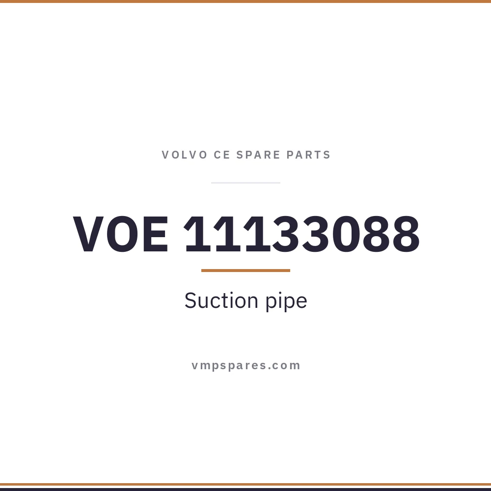 VOE 11133088 – Suction pipe
