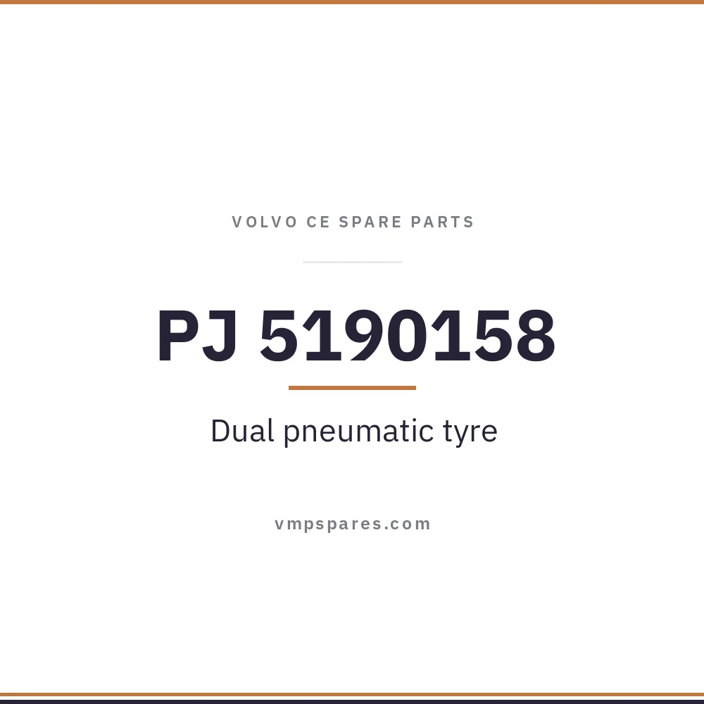 PJ 5190158 – Dual pneumatic tyre