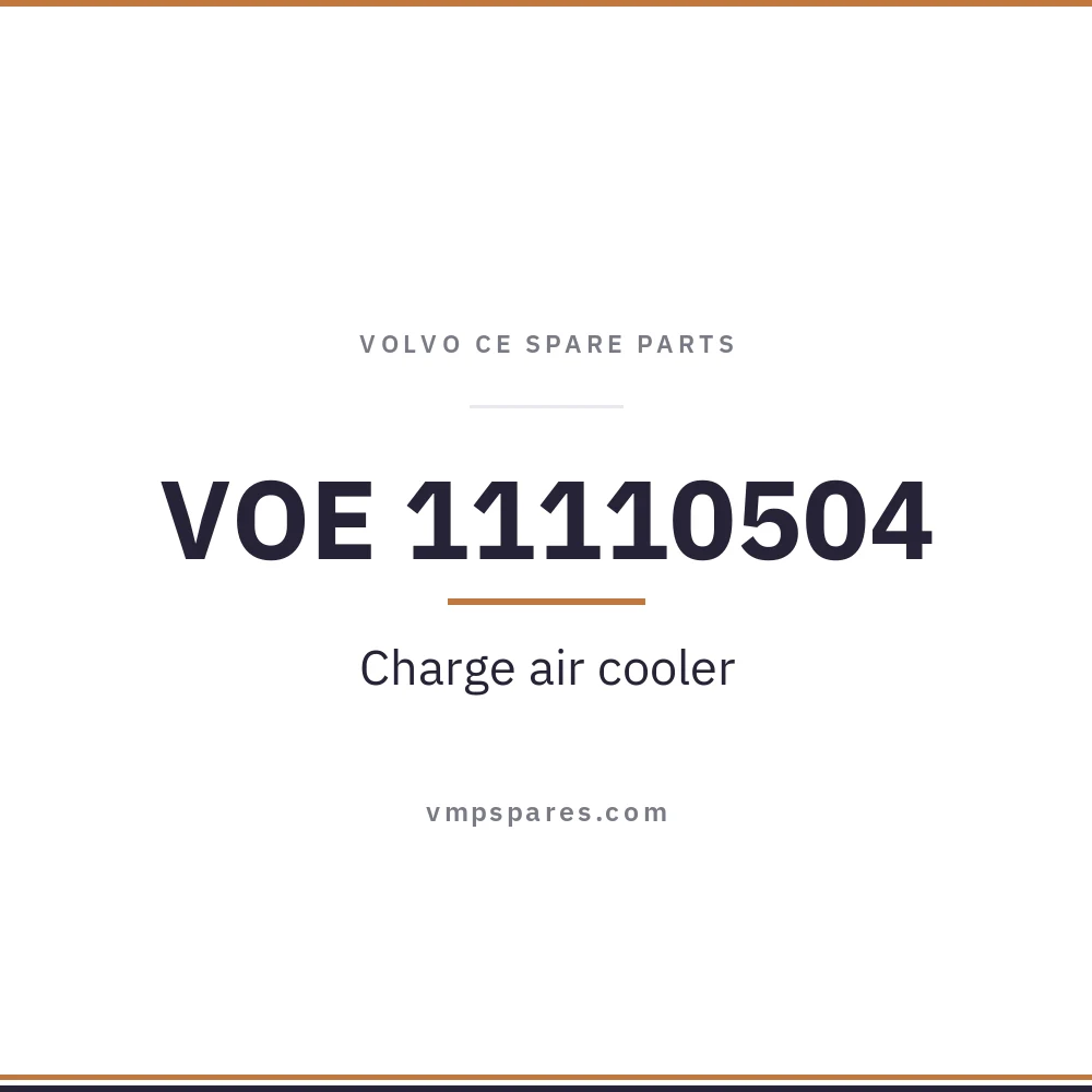 VOE 11110504 – Charge air cooler